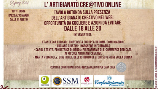 L’Artigianato Cre@tivo on line – giovedi 27 marzo