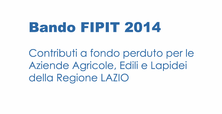 Bando FIPIT  2014