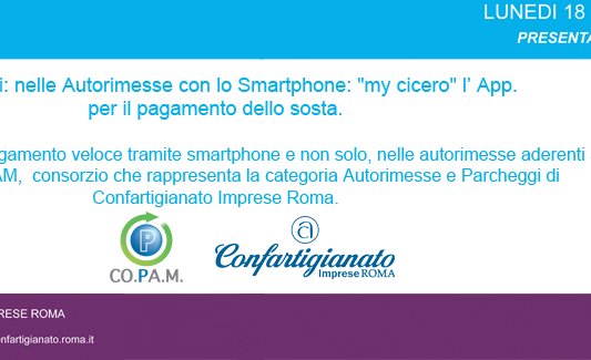 Autorimesse: “My Cicero” l’ app. per il pagamento dello sosta.